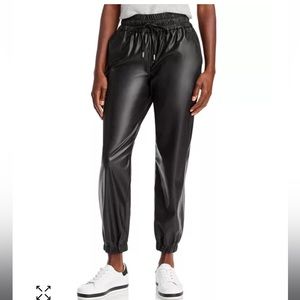 Blank NYC faux leather jogger pants